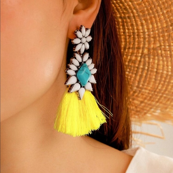 Vacation Vibe Tassel Earrings - Picture 1 of 5